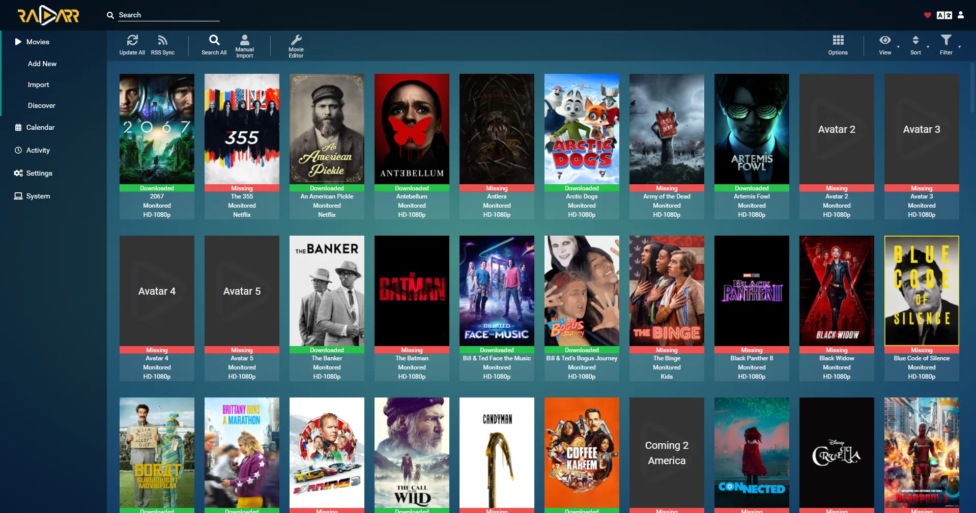 Radarr Movies