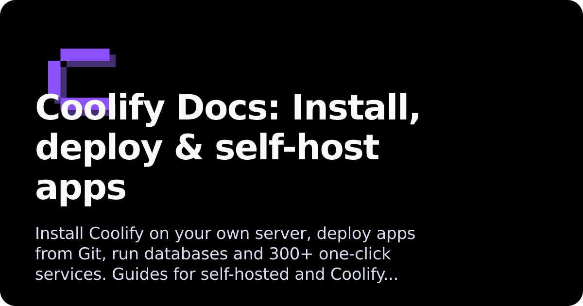 Coolify Docs