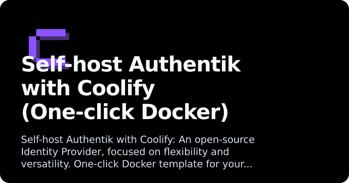 Authentik | Coolify Docs