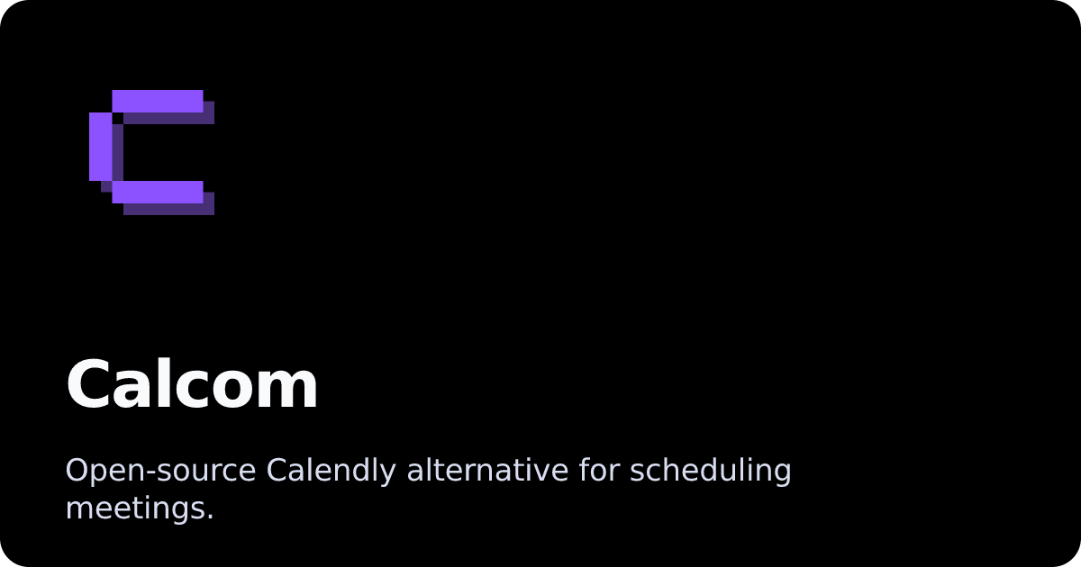 Calcom | Coolify Docs
