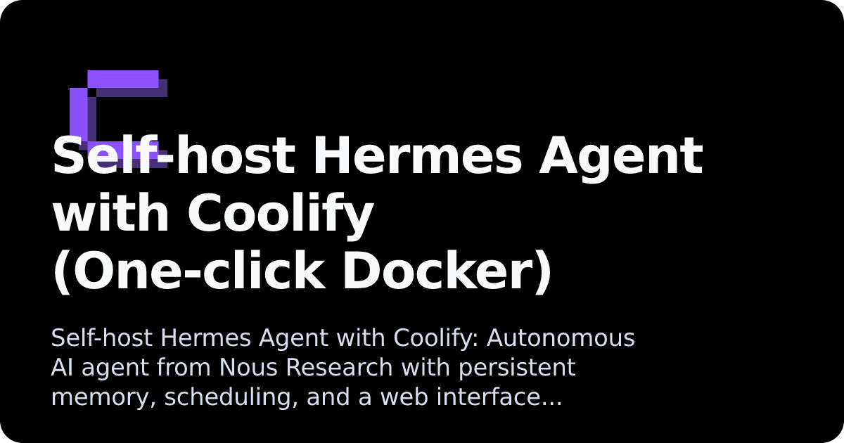 Hermes Agent | Coolify Docs