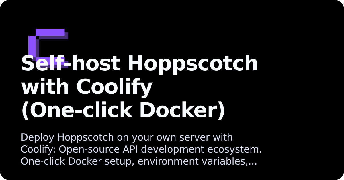 Hoppscotch | Coolify Docs