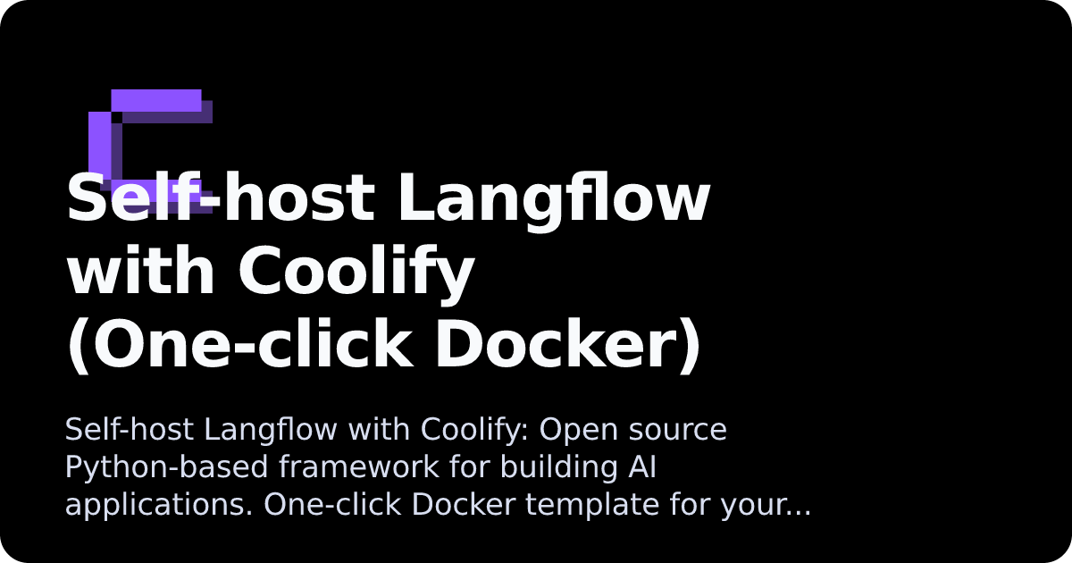 Langflow | Coolify Docs