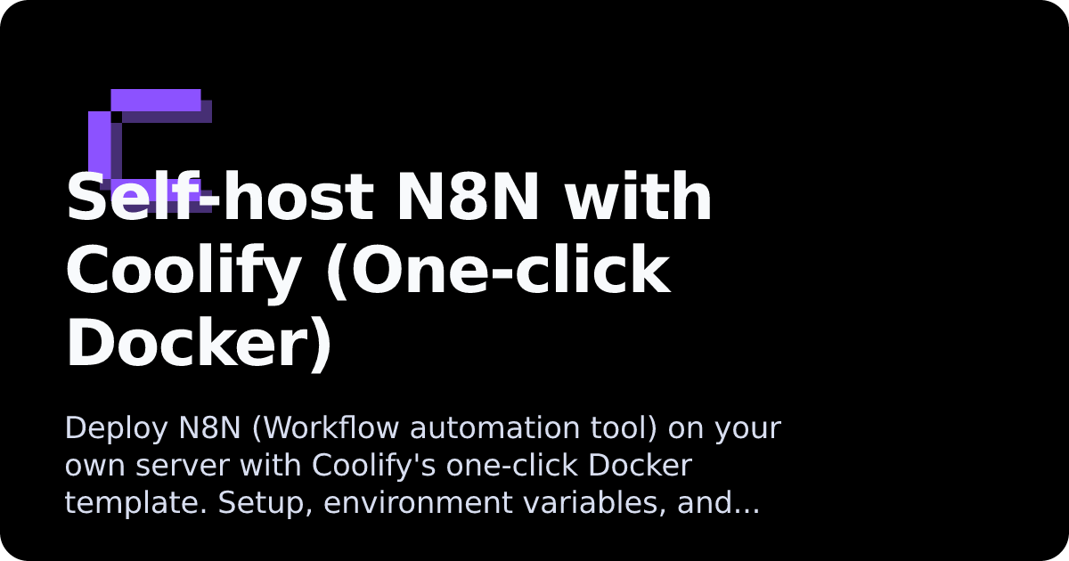 N8N | Coolify Docs