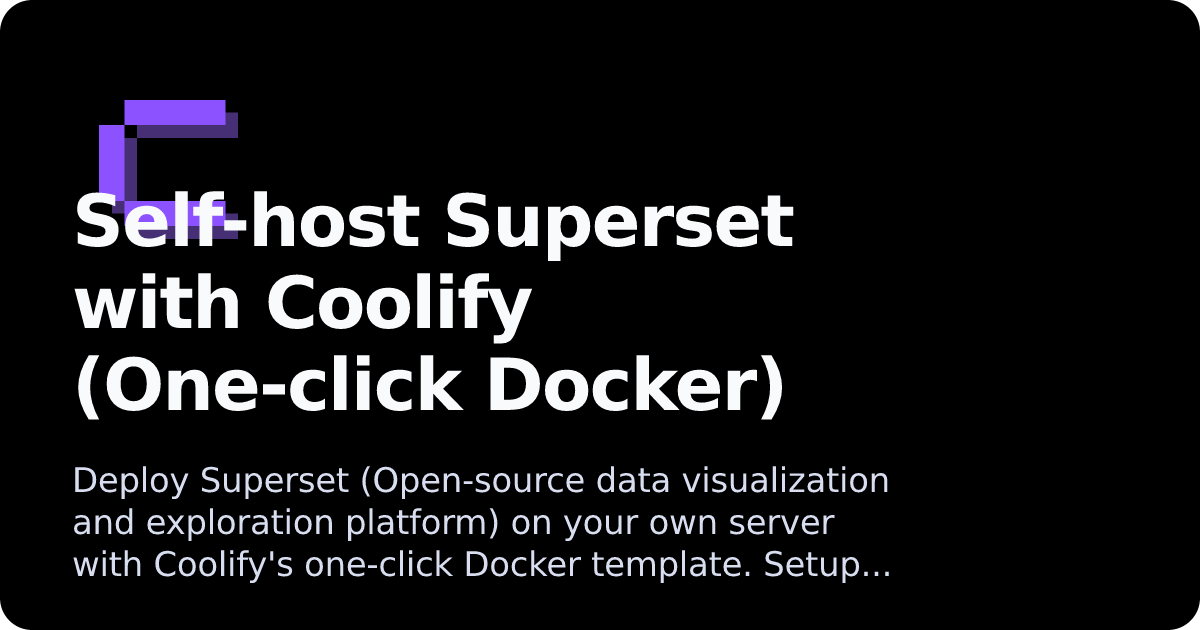 Superset | Coolify Docs